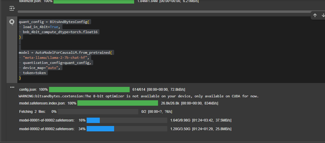model output